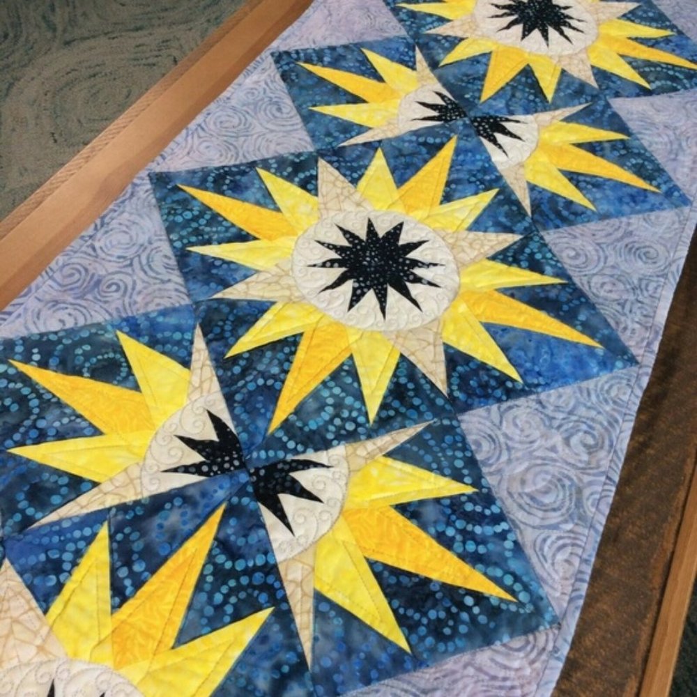 Artisan-Made Table Runner Quilted Patchwork Quilt